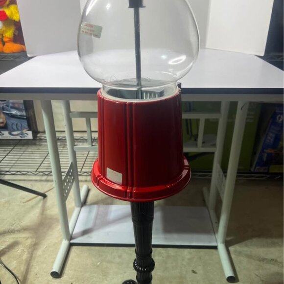 38" Jolly Good Industries Red Gumball Machine Metal & Glass Standing - Picture 2 of 5